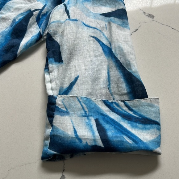 Chico’s Linen Tunic Length Blouse - Picture 7 of 9